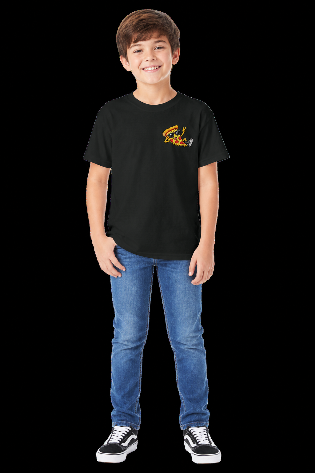 Powered by: Pizza & Snacks T-Shirt Youth