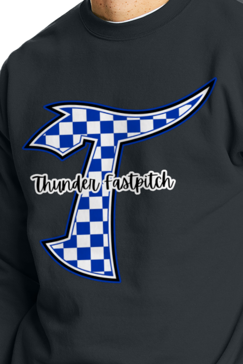Thunder Fastpitch Checkered T Crewneck