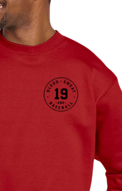 Blood, Sweat, and Baseball Crewneck